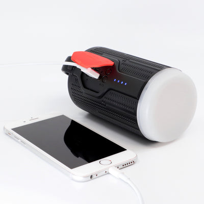 LED Rechargeable Lantern with Power Bank & Bluetooth Speaker